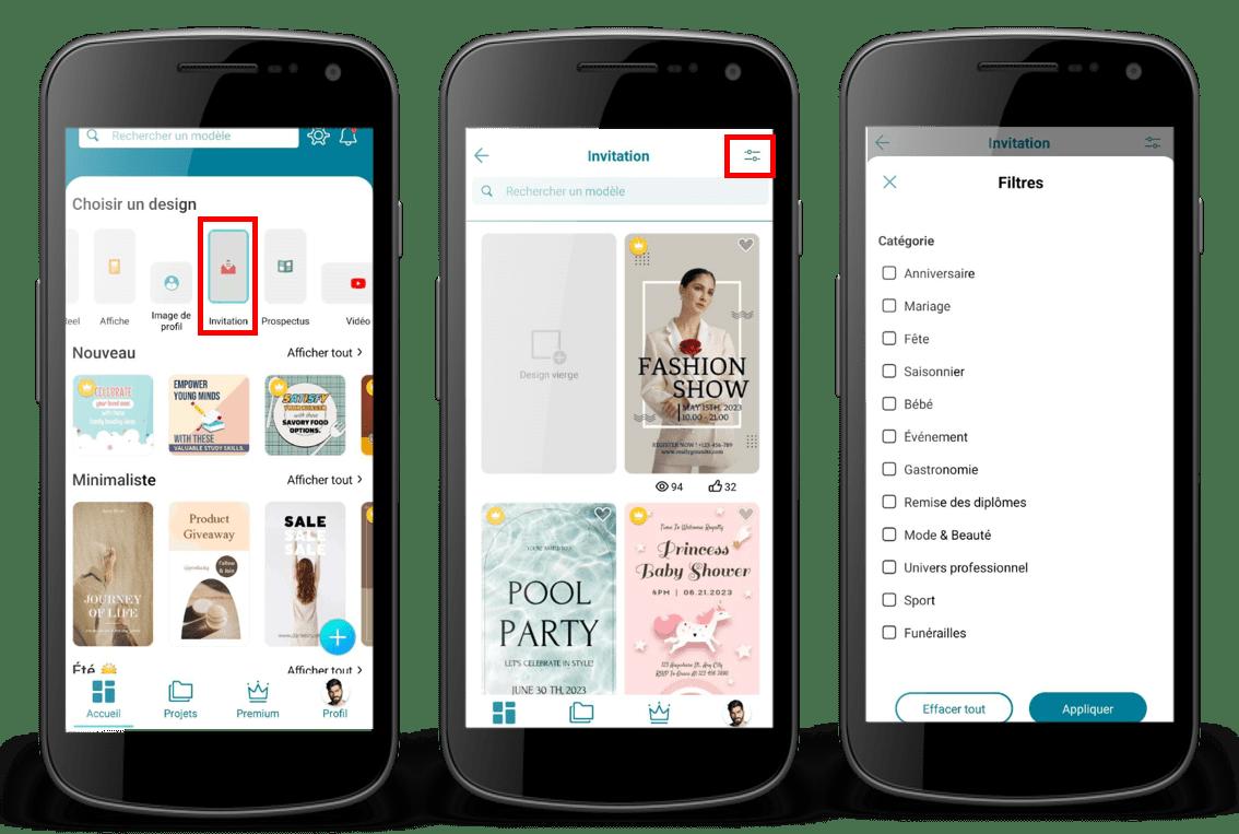 creer une invitation avec promeo