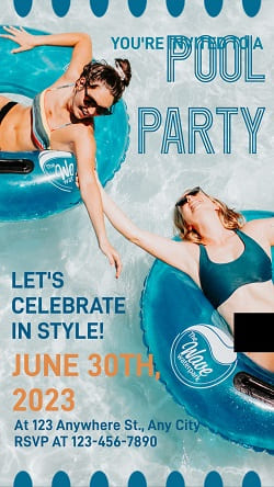 Meilleurs modèles d'invitation Pool party