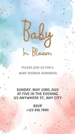 Meilleurs modèles d'invitation Baby shower