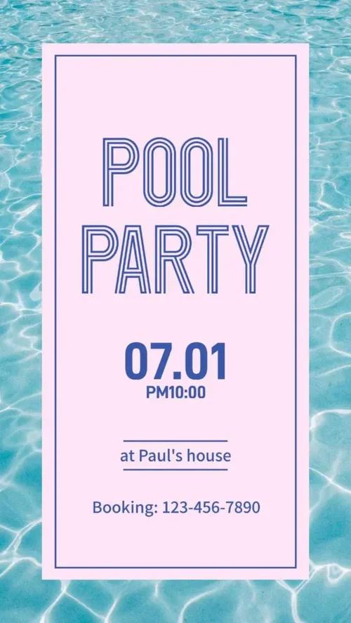 Meilleurs modèles d'invitation Pool party