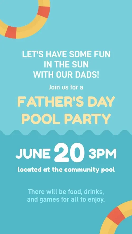 Meilleurs modèles d'invitation Pool party