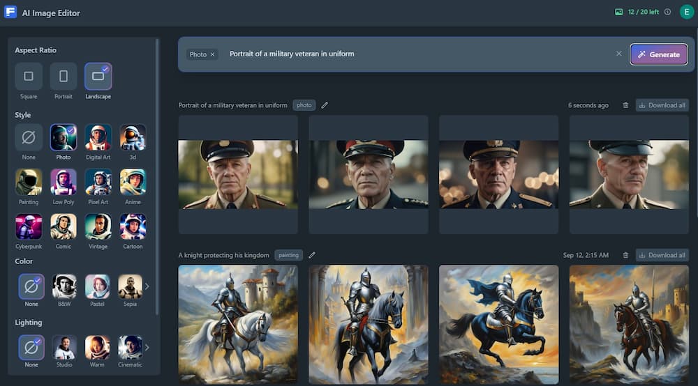 Freepik - Text zu Bild mit Künstlicher Intelligenz