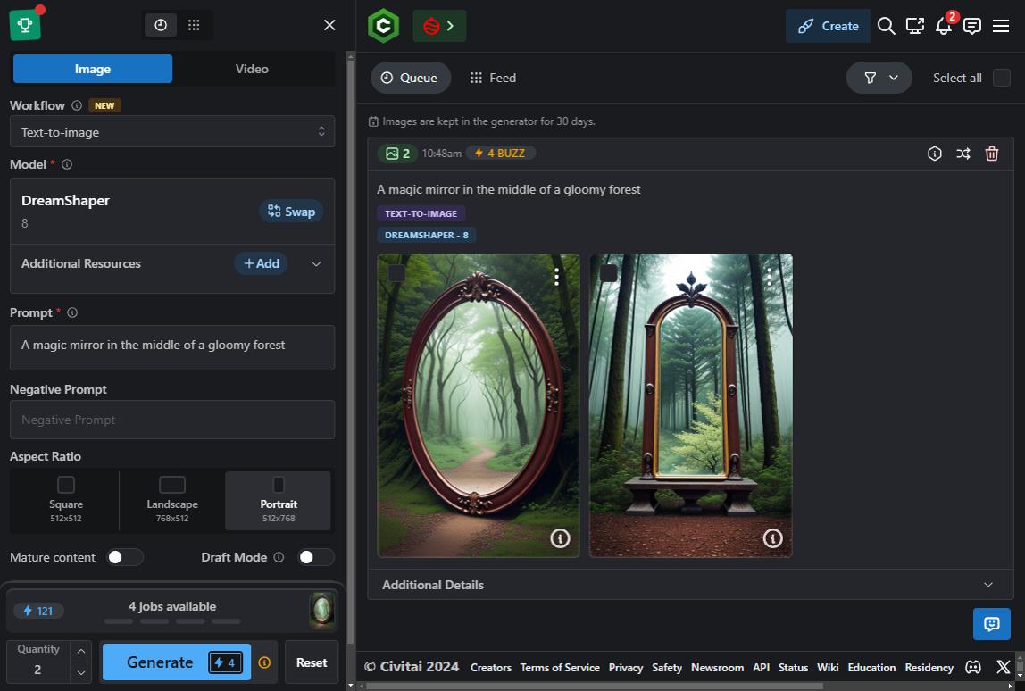 Civitai - Top 11 générateur images IA