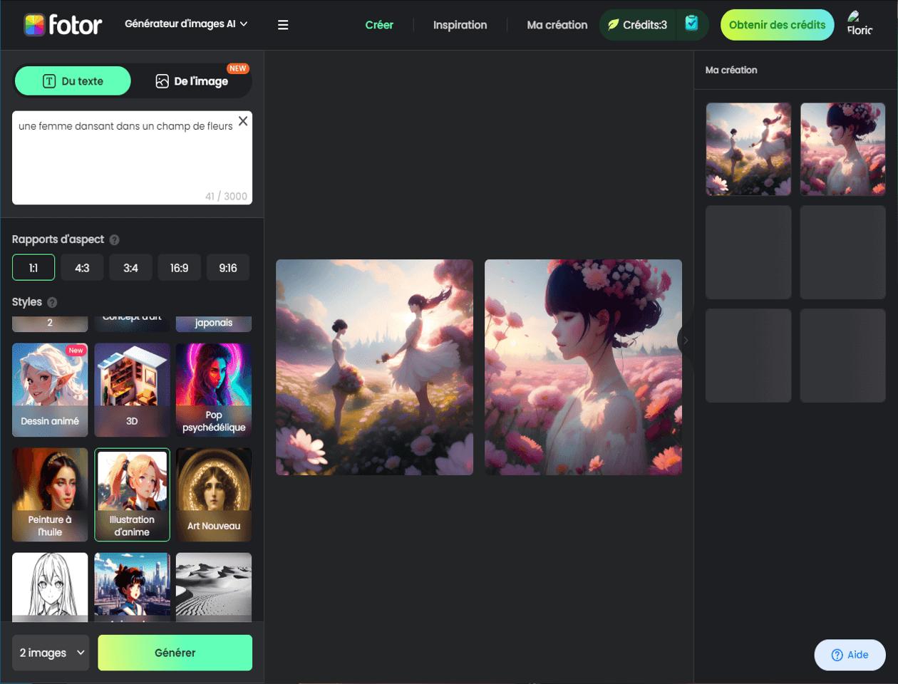 Fotor - Top 13 générateur images IA