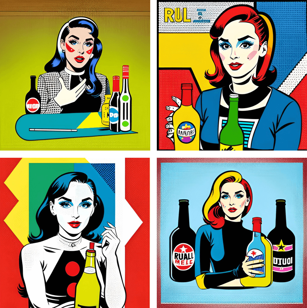 Démonstration style d'images IA PopArt