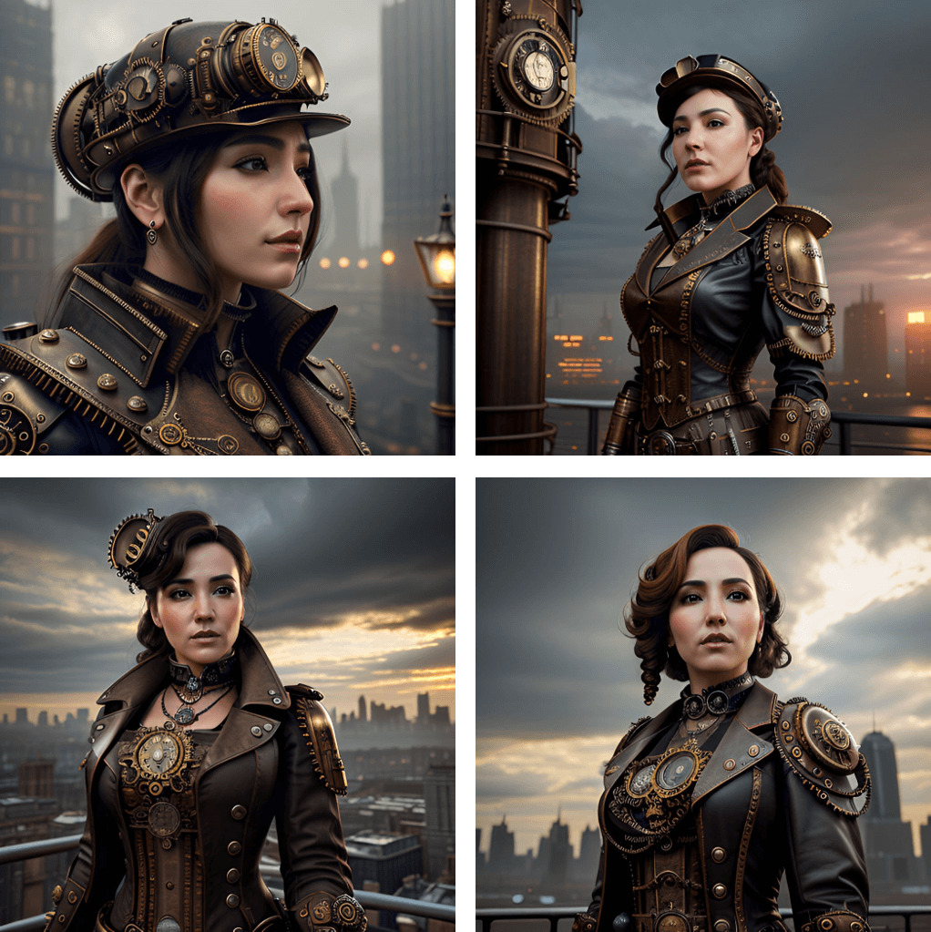 Démonstration style d'images IA Steampunk