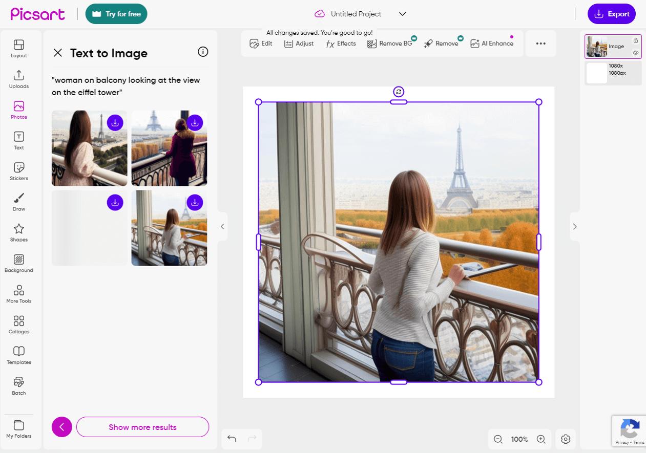 Picsart - Top 12 générateur images IA