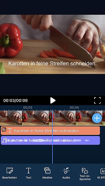 KI-Voiceover wurde erstellt