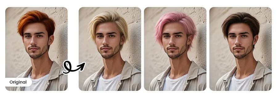 PhotoDirector - Meilleure application pour changer de couleur de cheveux