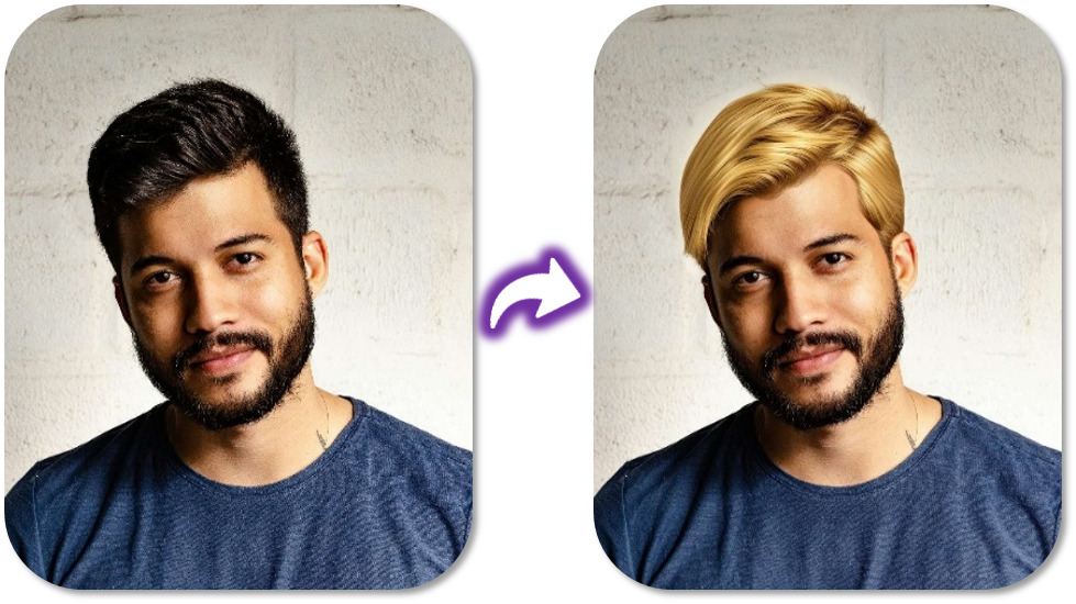 PhotoDirector - Meilleure application pour changer de couleur de cheveux