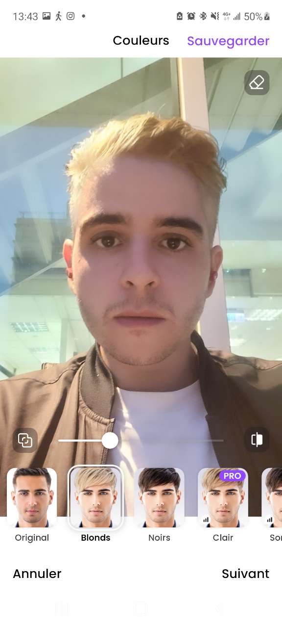 Face App - Top 7 application pour changer de couleur de cheveux