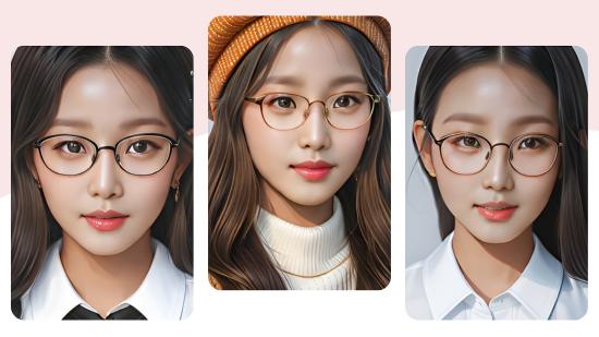 超顯瘦眼鏡x臉型挑選攻略,用眼鏡試戴線上工具一鍵試戴眼鏡、耳環、項鍊