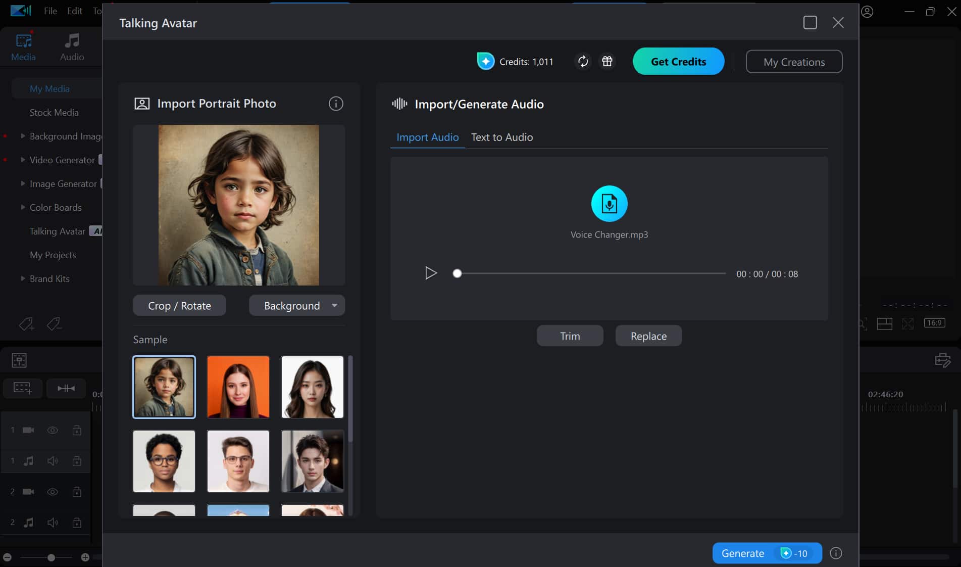 Interfaz de PowerDirector