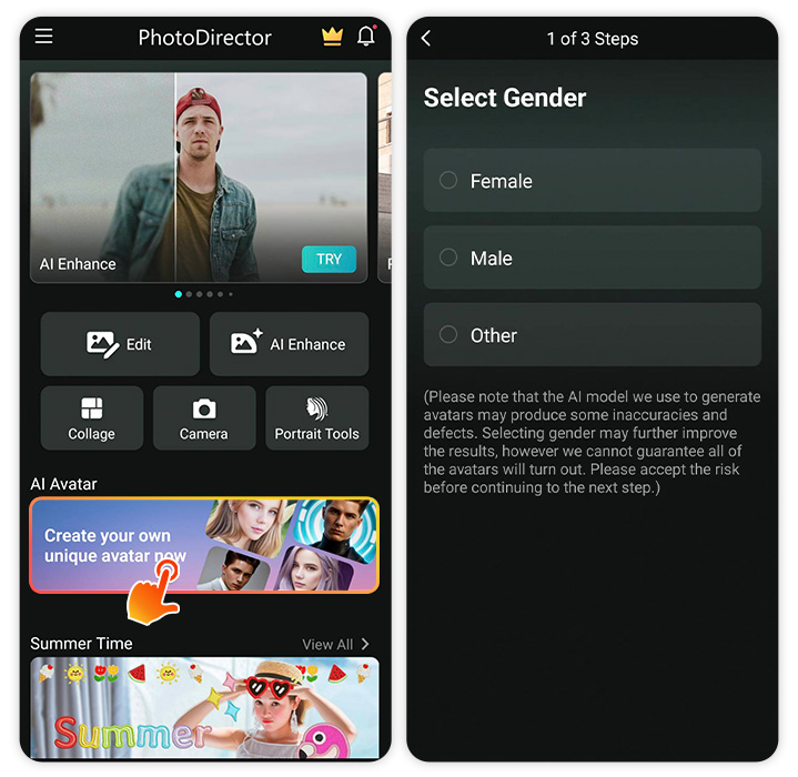 Enhance photos with PhotoDirector
