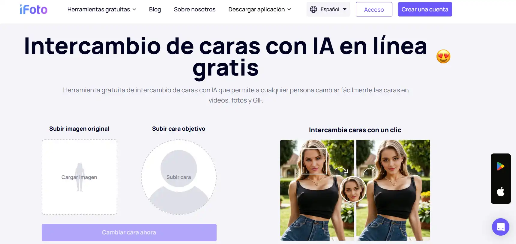 fotos con cambio de rostro