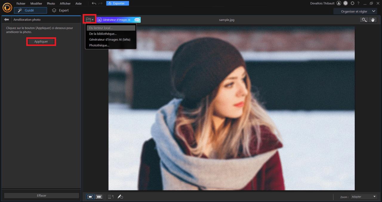Dépixeliser une image