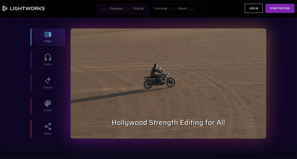 Lightworks_Interface