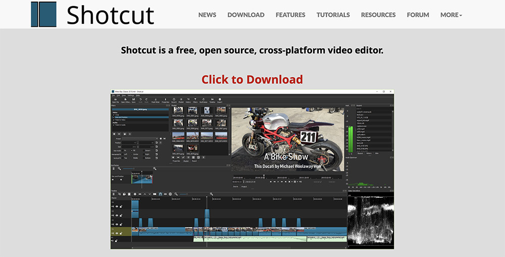 shotcut_Interface