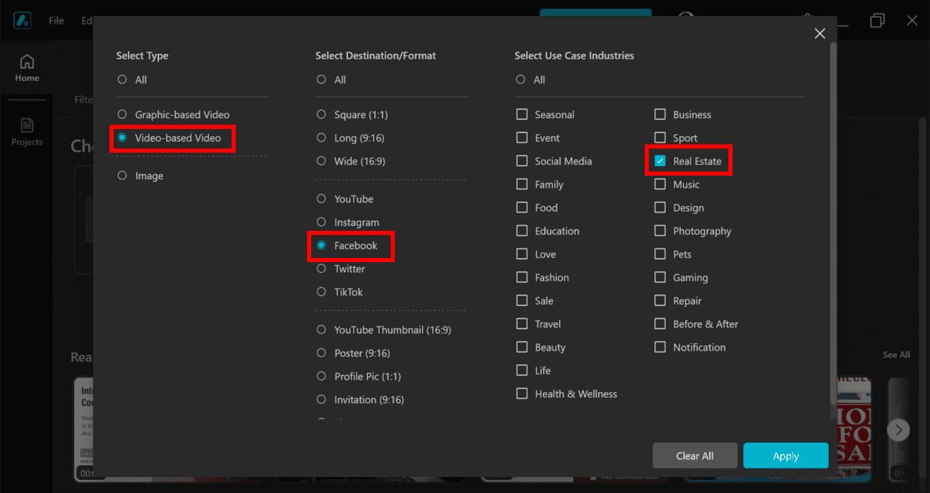How to create a real estate video for facebook ads