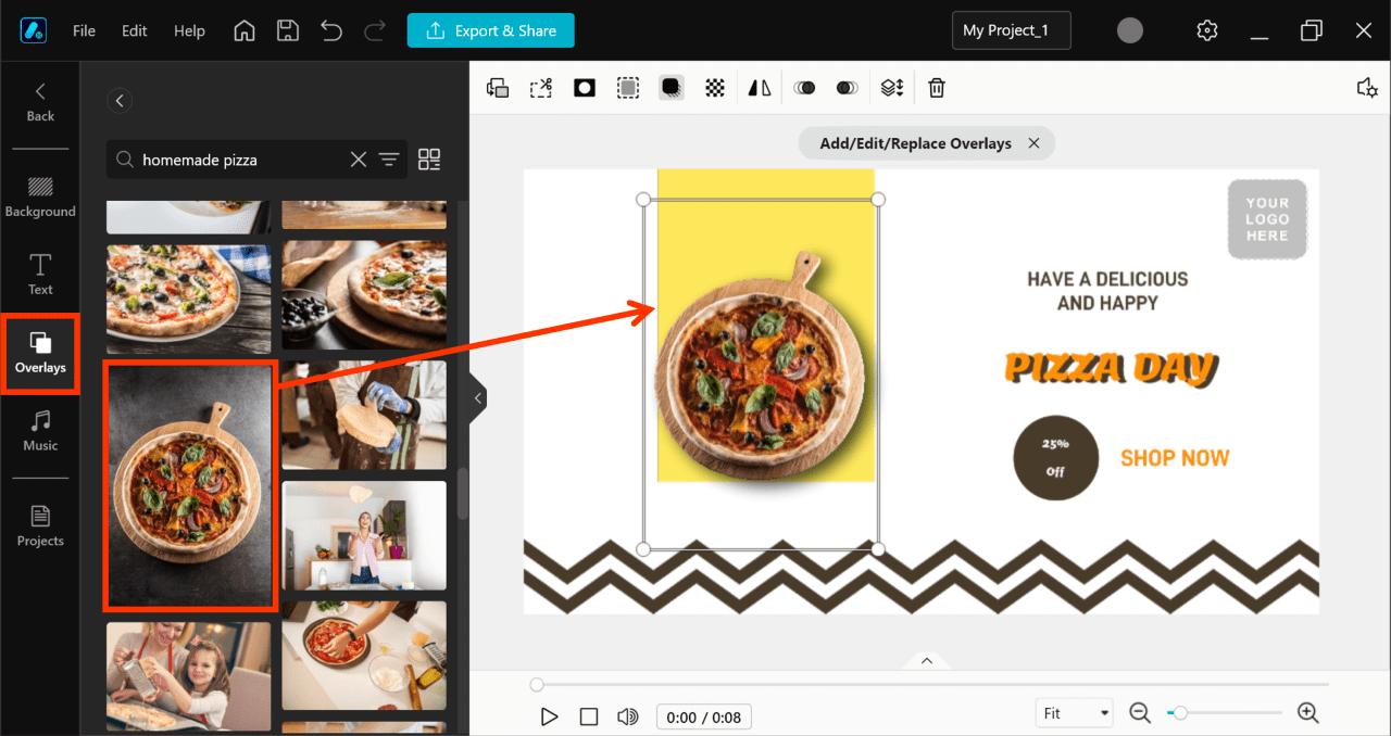 How to create a food flyer step 3
