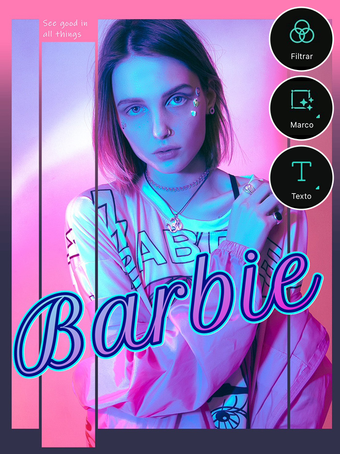 PhotoDirector App - Crea tu poster de Barbie con filtro Barbie