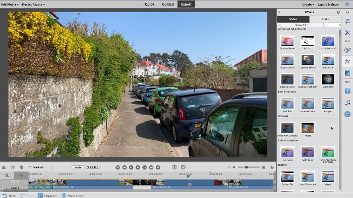 Adobe Premiere Elements 介面