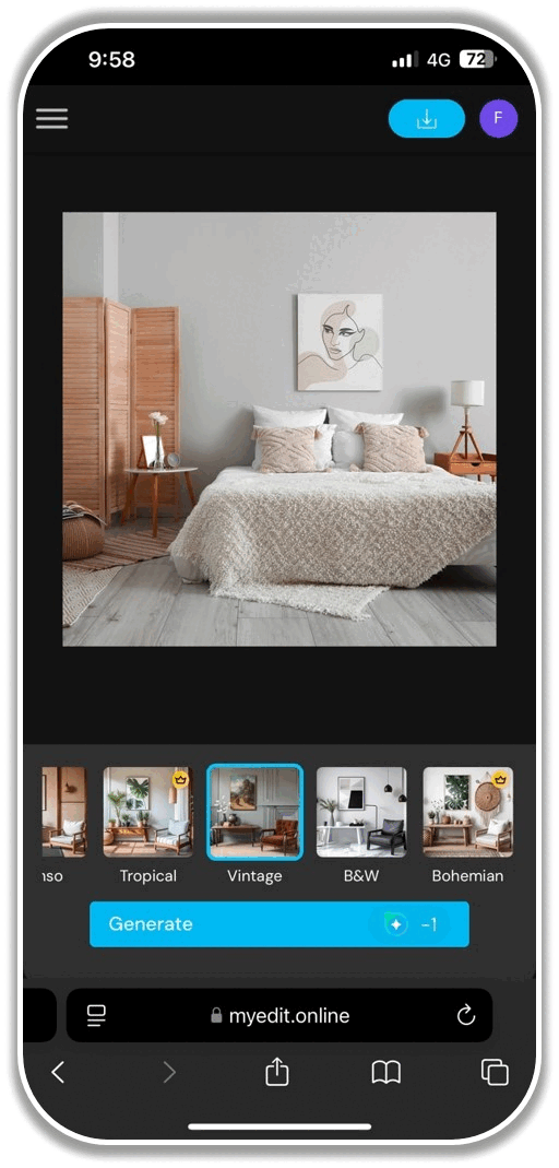 MyEdit - 1st best AI Interior Design App