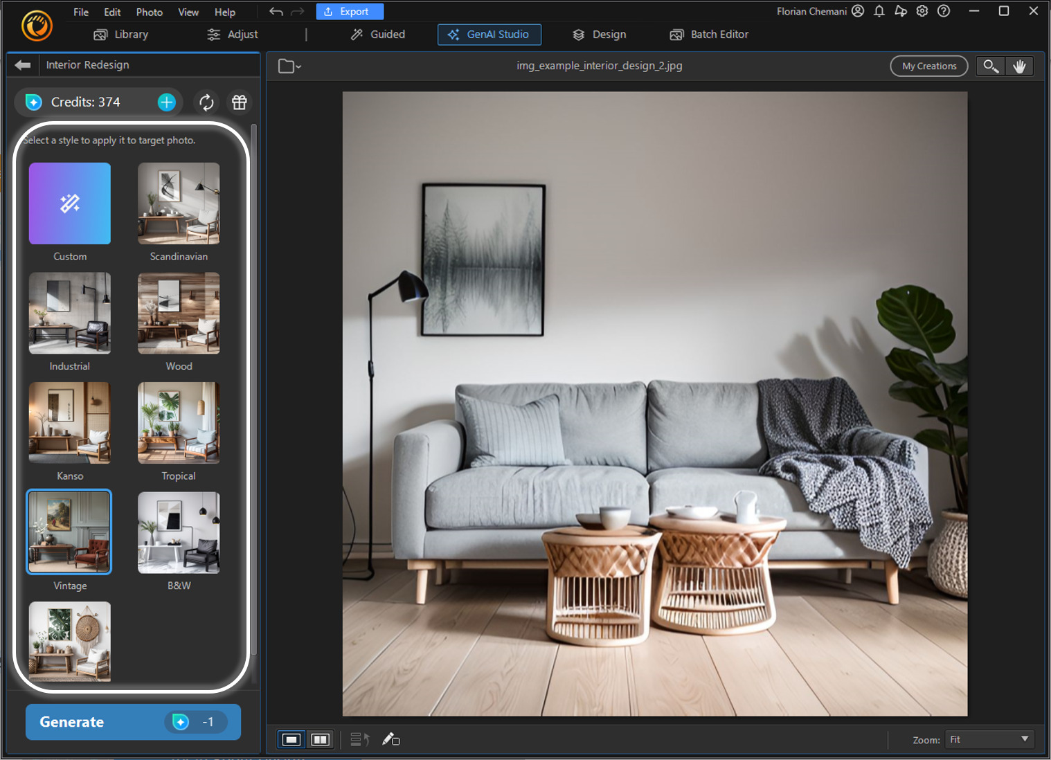 Step 3 - How to use AI for Interior Design on PC