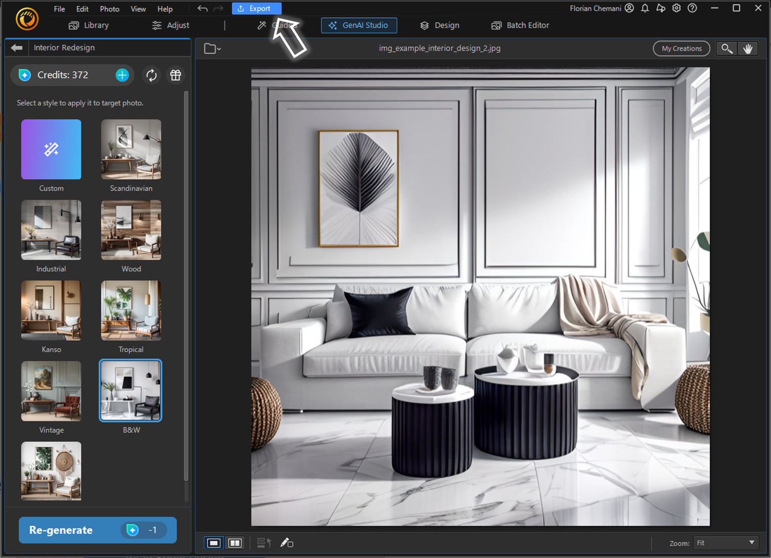 Step 4 - How to use AI for Interior Design on PC