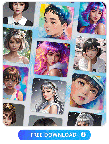 the AI Avatar collage from PhotoDirector