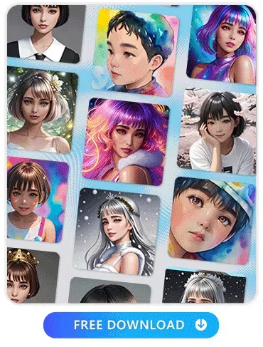 the AI Avatar collage from PhotoDirector