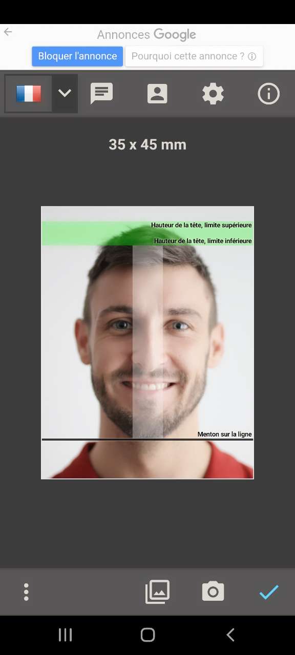 Photo de passeport - Pour créer une photo de passeport en moins de 10 secondes - 7ème meilleure appli photo d'identité