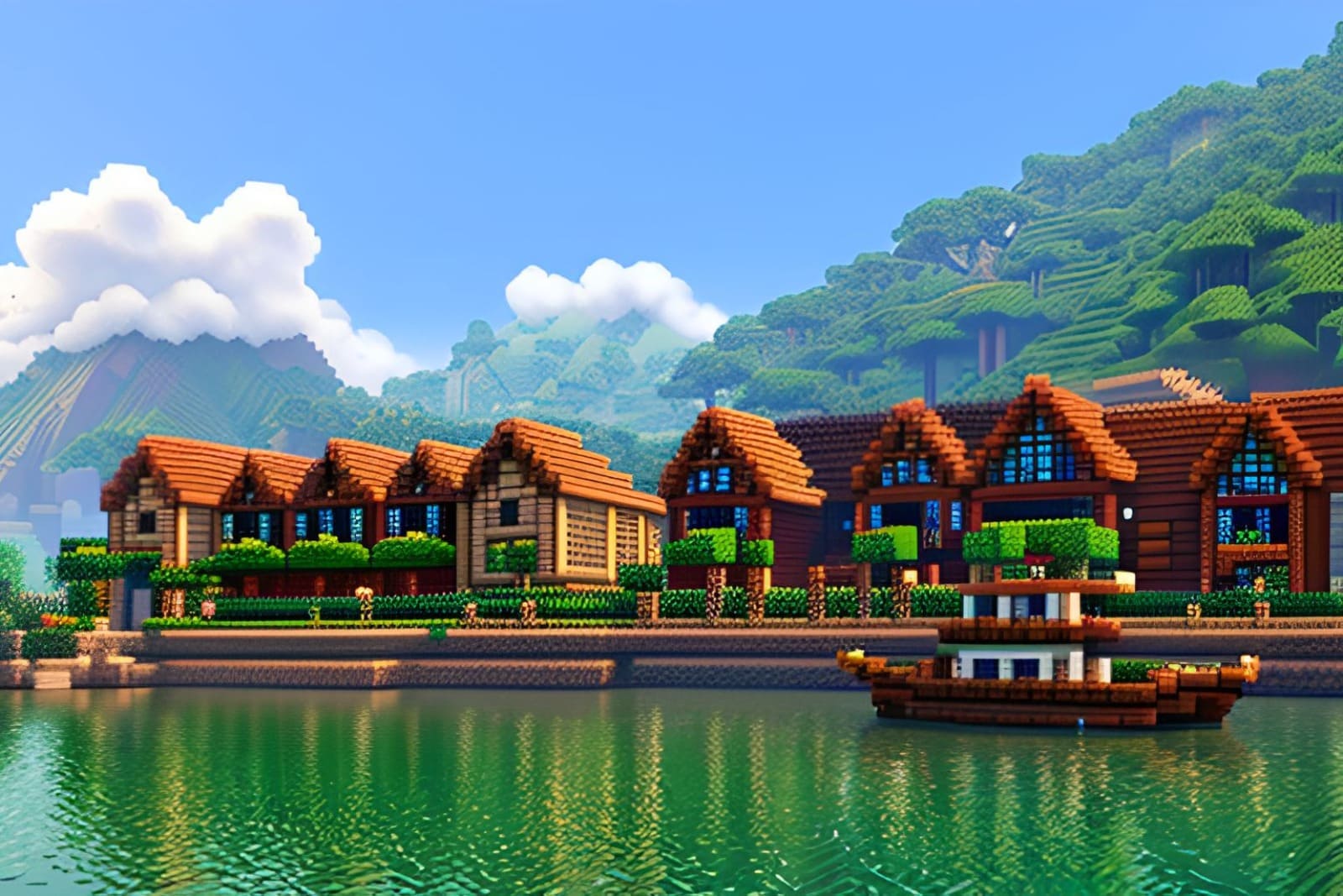 Après génération IA de Minecraft Pixel Art