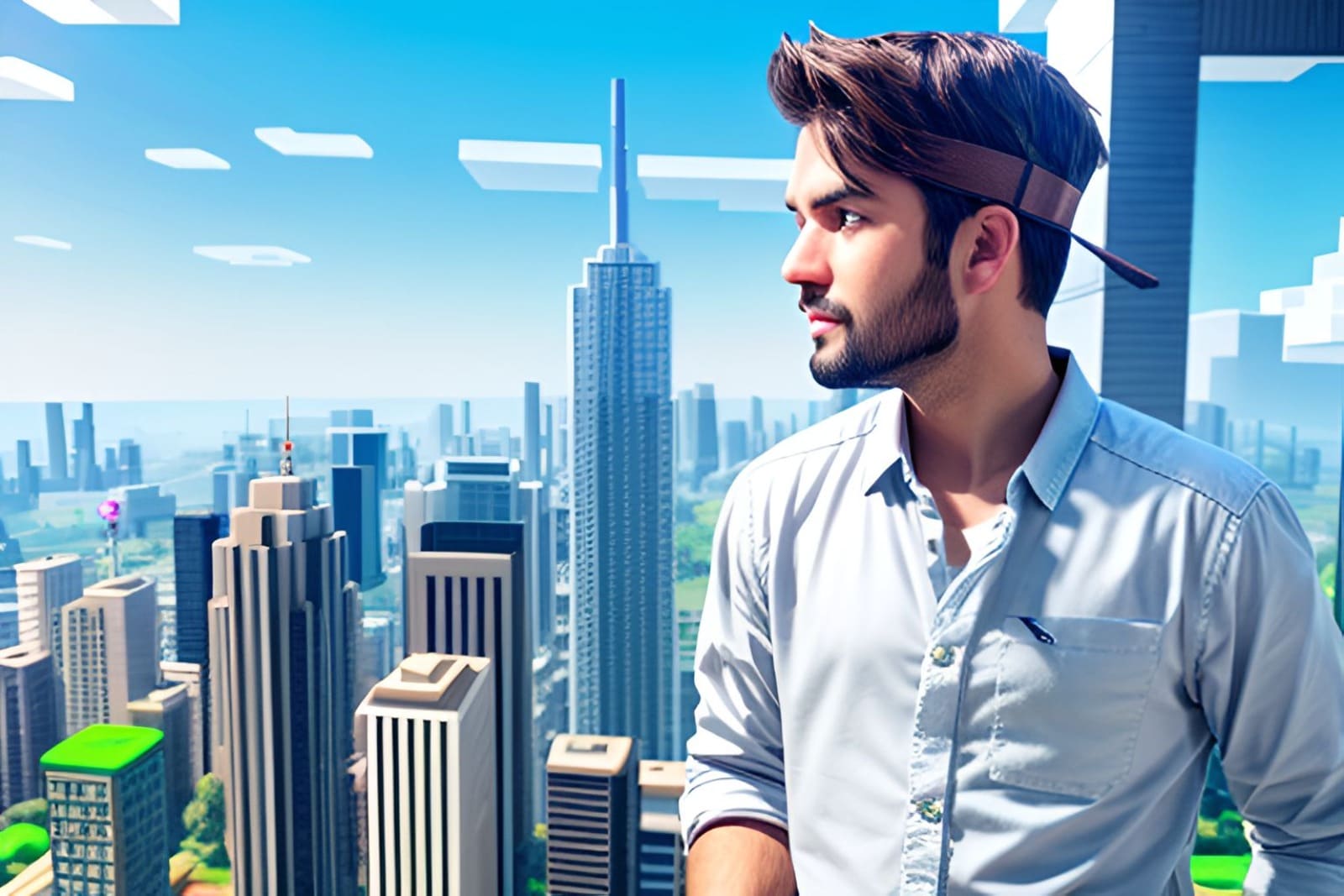 Après génération IA de Minecraft Pixel Art