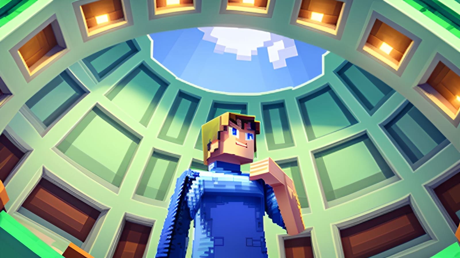 Après génération IA de Minecraft Pixel Art