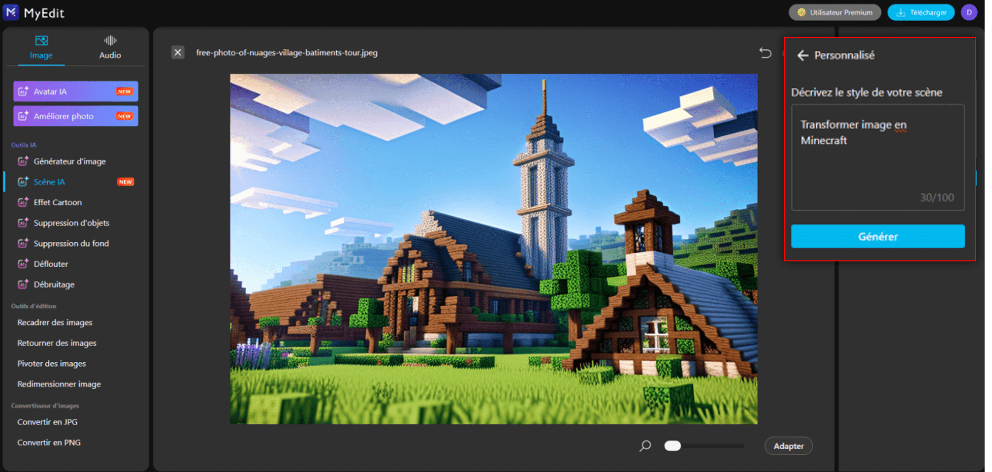 Transformer une image en minecraft pixel art