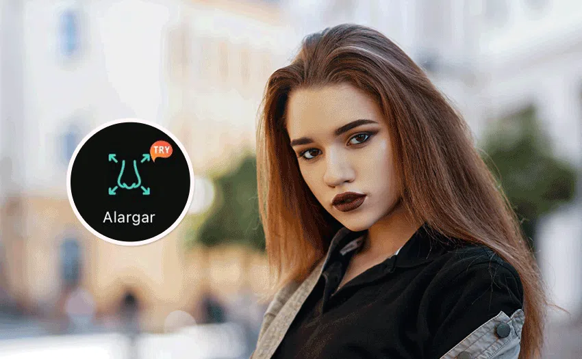 Respingar la nariz con PhotoDirector