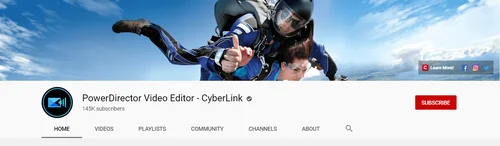 PowerDirector - YouTube-Kanal