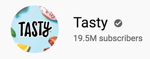 YouTube Channel - Tasty