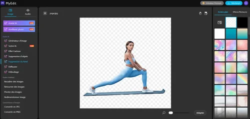 Détourer image en ligne avec MyEdit