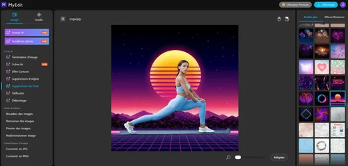 Détourer image en ligne avec MyEdit