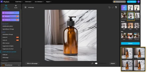 Détourer image en ligne avec MyEdit