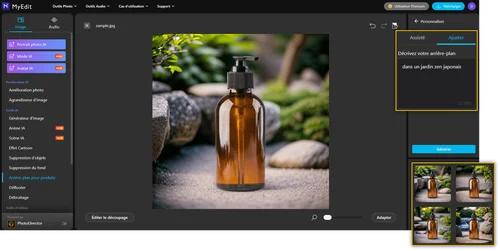 Détourer image en ligne avec MyEdit