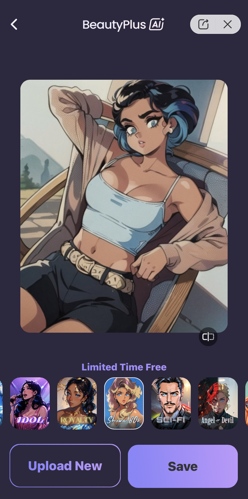 BeautyPlus - Para convertir tus selfies en dibujos