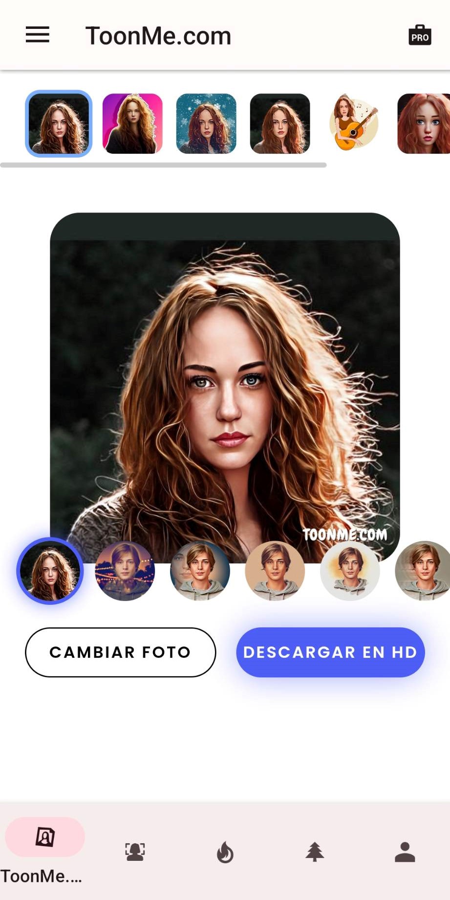 ToonMe - Para convertir fotos en dibujos estilo Disney o Pixar