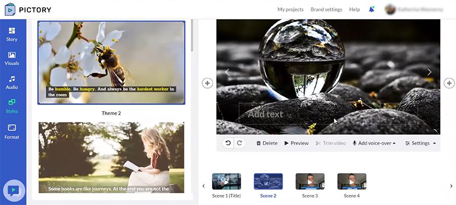 pictory-screenshot Interface