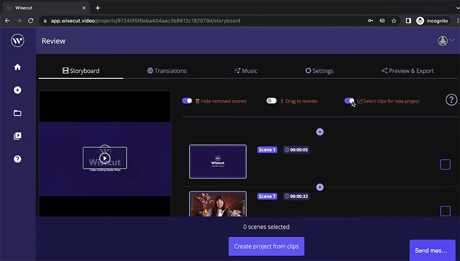 wisecut-screenshot Interface