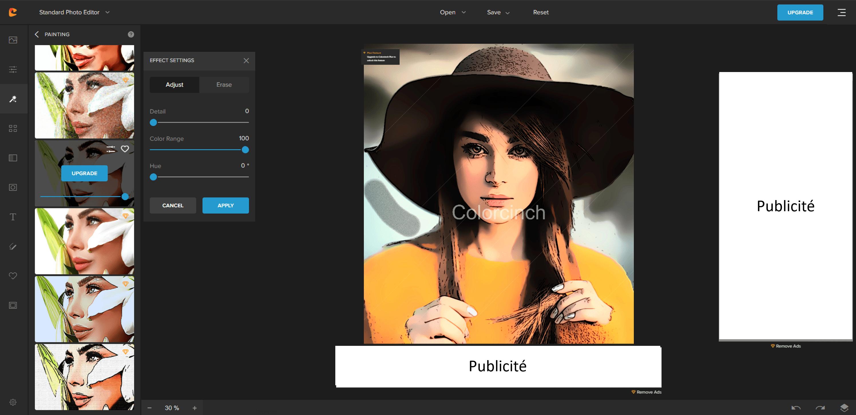 VanceAI - Transformer des photos en dessins esquisses