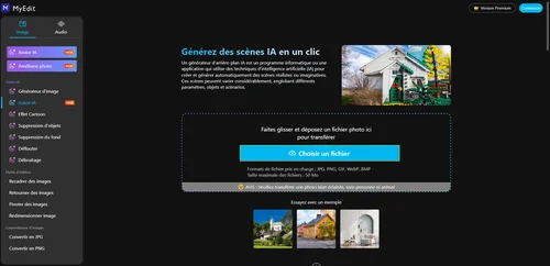 Transformer une photo en dessin en ligne avec MyEdit
