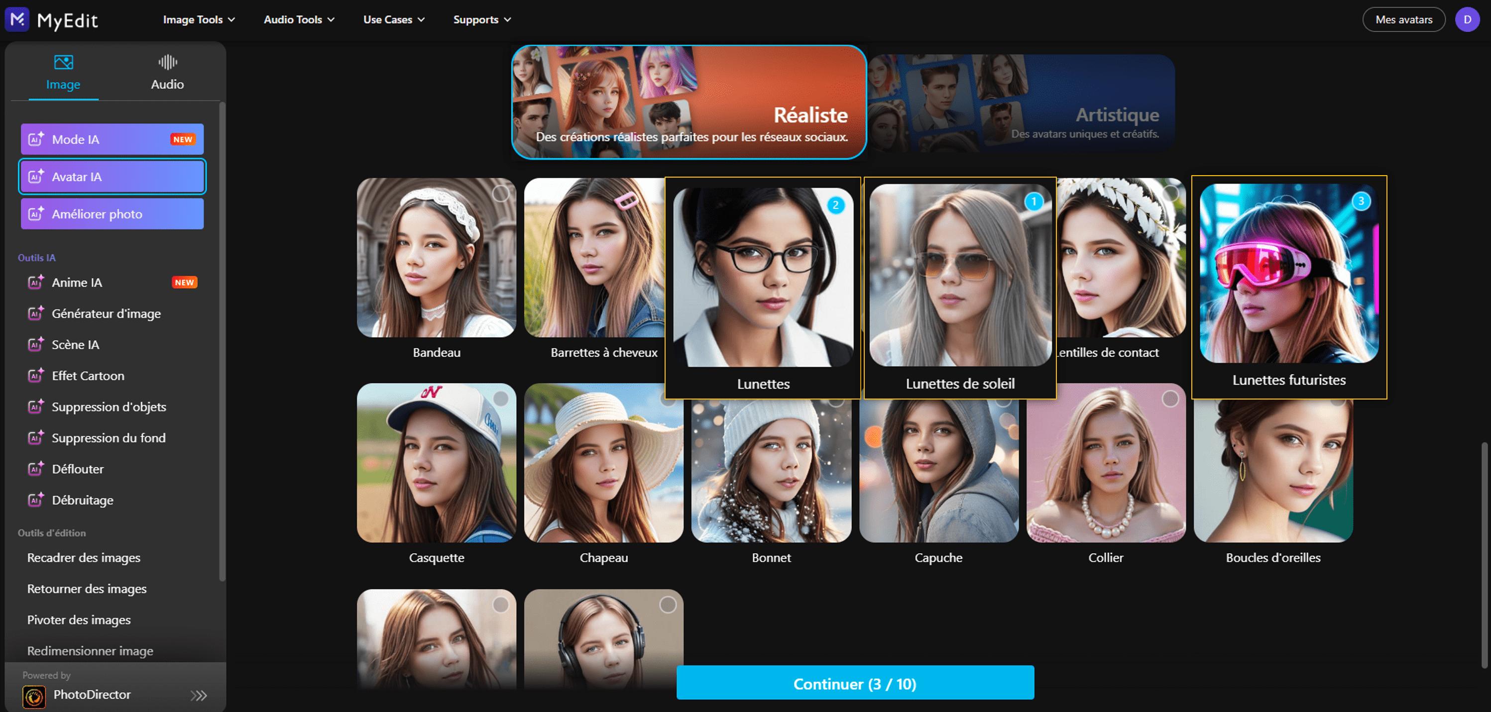 essayer differents styles de lunettes virtuellement en ligne